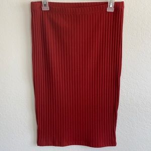 Express ribbed skirt